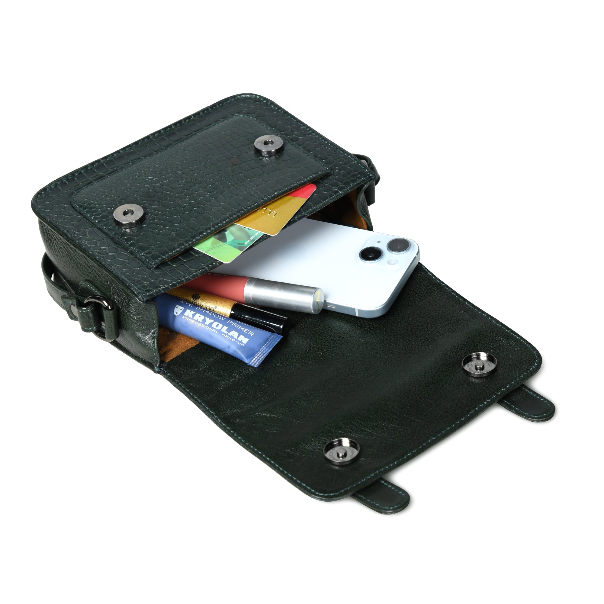 Urban Voyager Leather Belt Bag -Black Colour